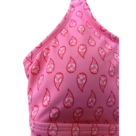 Cabana Life Talbots Swimsuit Top Womens Small Pink Peach Paisley Batik BohoVacay - Picture 5 of 13